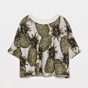 Zara Pineapple Crop Top
